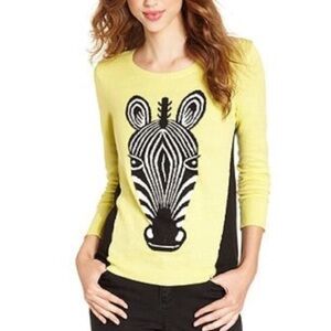 Kensie Zebra Sweater Size Small